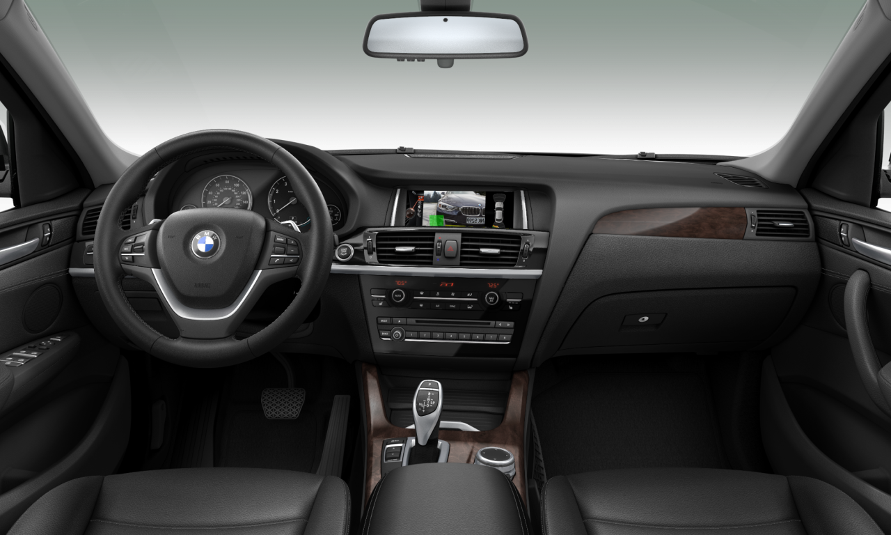 Interior of BMW X4 xDrive35i (F26), VIN 5UXXW5C56F0E87099
