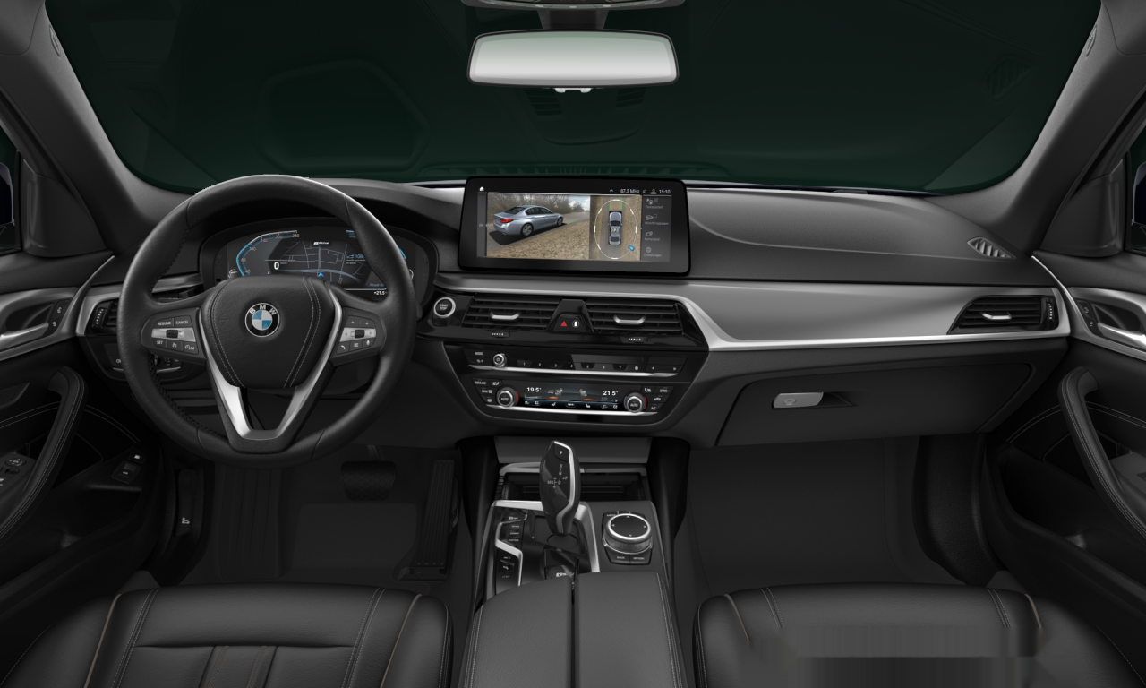 Interior of 2021 BMW 530e xDrive (G30 (MUE)), VIN WBA11CH070CG80534