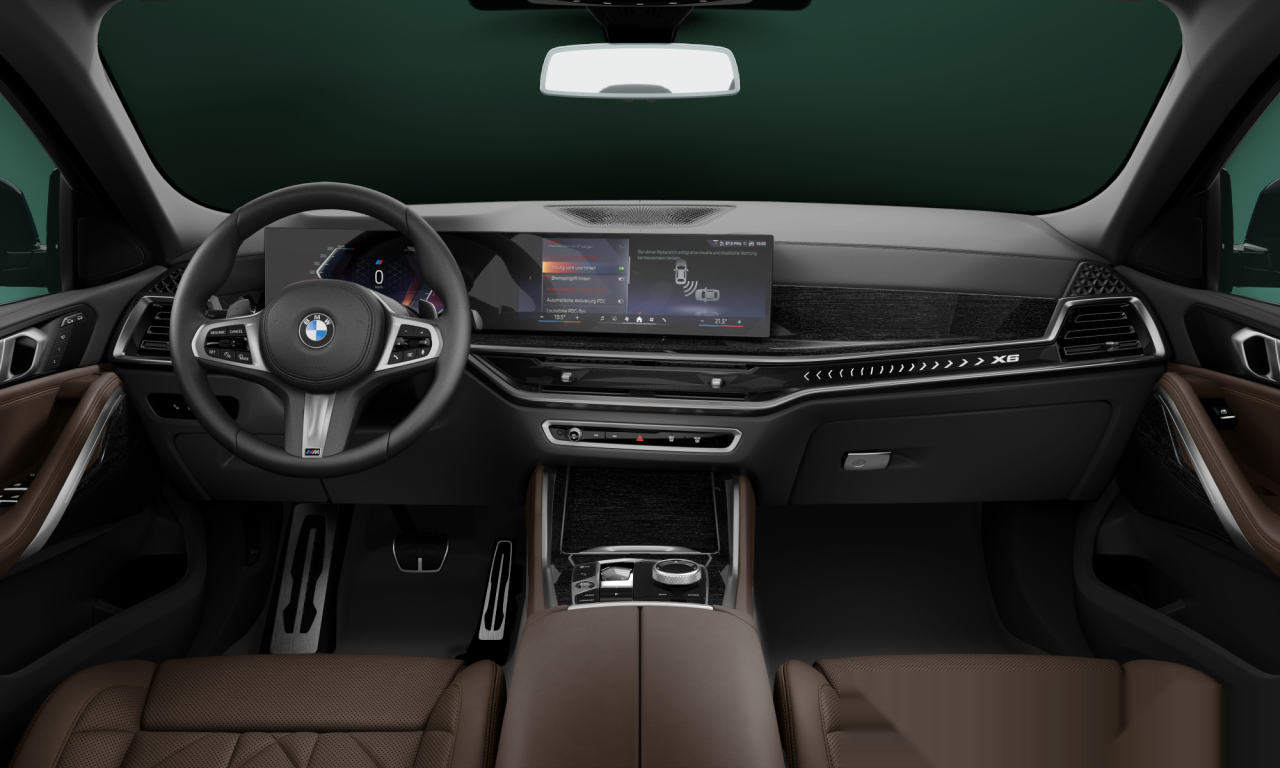 Interior of 2023 BMW X6 xDrive30i M Sport (G06 (MUE)), VIN WBA11EX00R9U72502