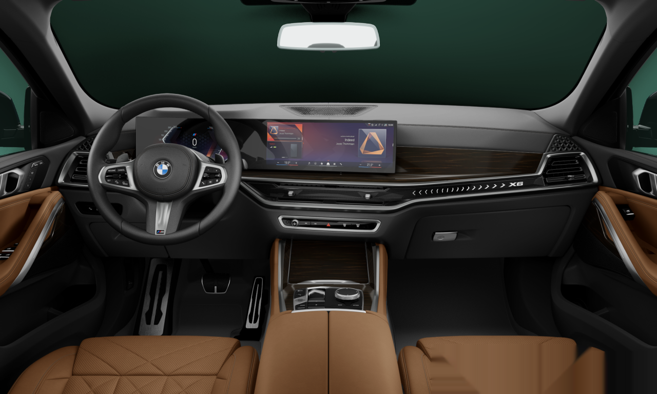 Interior of BMW X6 xDrive30d M Sport (G06 (MUE)), VIN WBA11EY0X09U43025