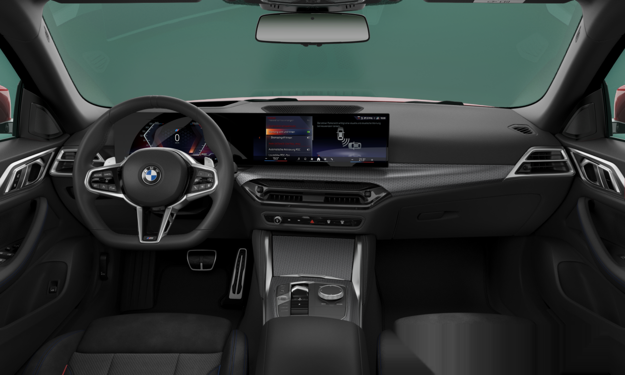 Interior of 2025 BMW 420i (G26 (MUE)), VIN WBA11HC000FV54130