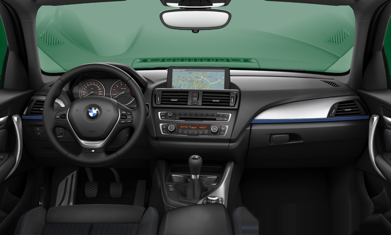 Interior of BMW 116i (F20), VIN WBA1A11020E921688
