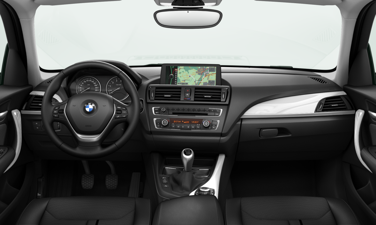 Interior of BMW 116i (F20), VIN WBA1A11030E906312