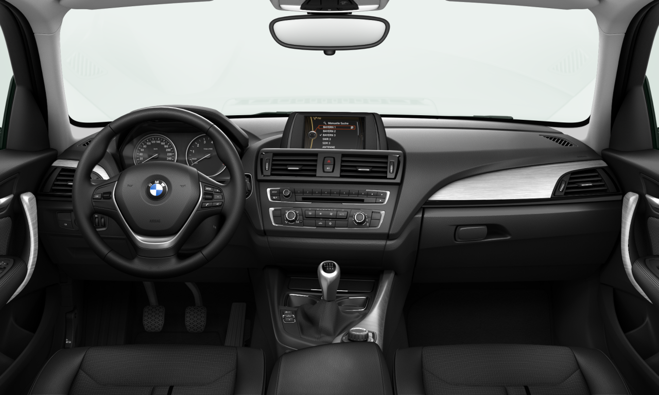 Interior of BMW 116i (F20), VIN WBA1A11040E900499