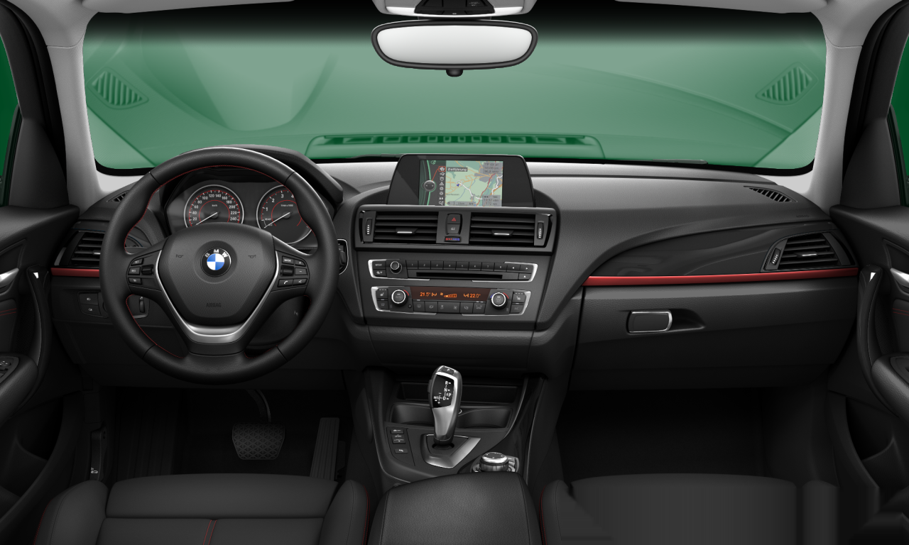 Interior of BMW 116i (F20), VIN WBA1A11040J652553