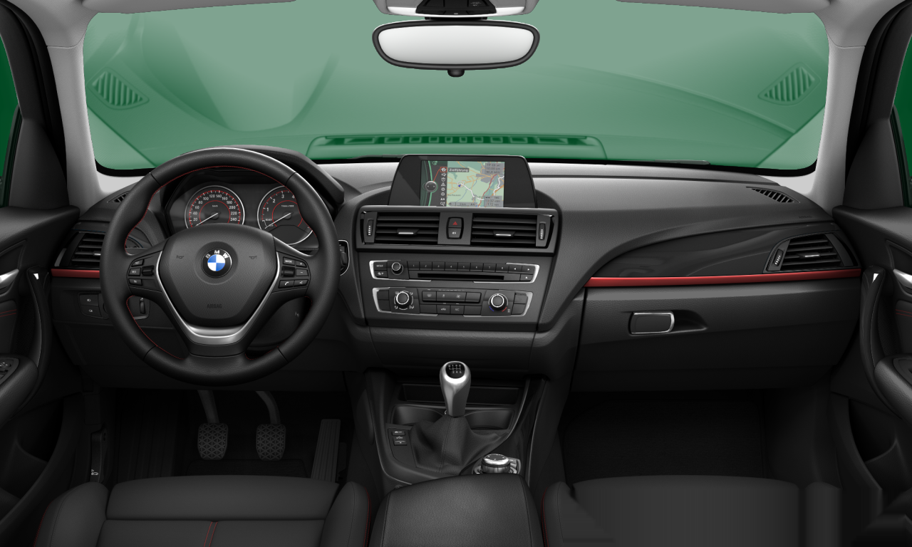 Interior of 2013 BMW 116i (F20), VIN WBA1A11060E923525