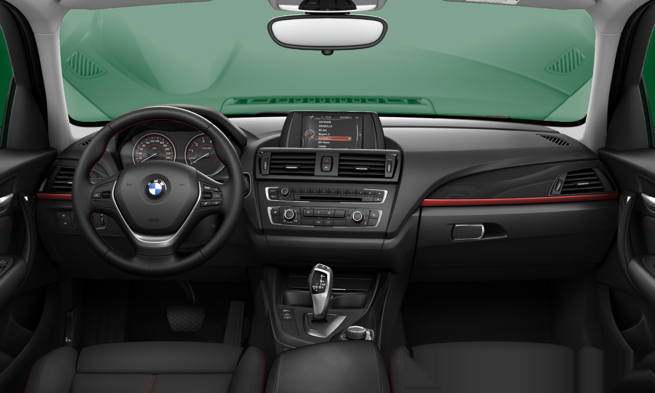 Interior of BMW 116i (F20), VIN WBA1A11060P631474