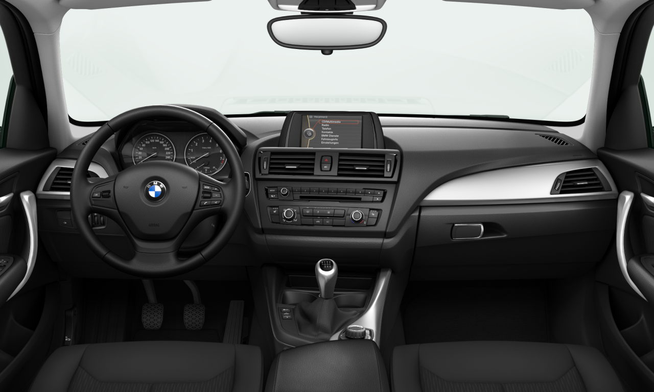 Interior of BMW 116i (F20), VIN WBA1A11080VU84845