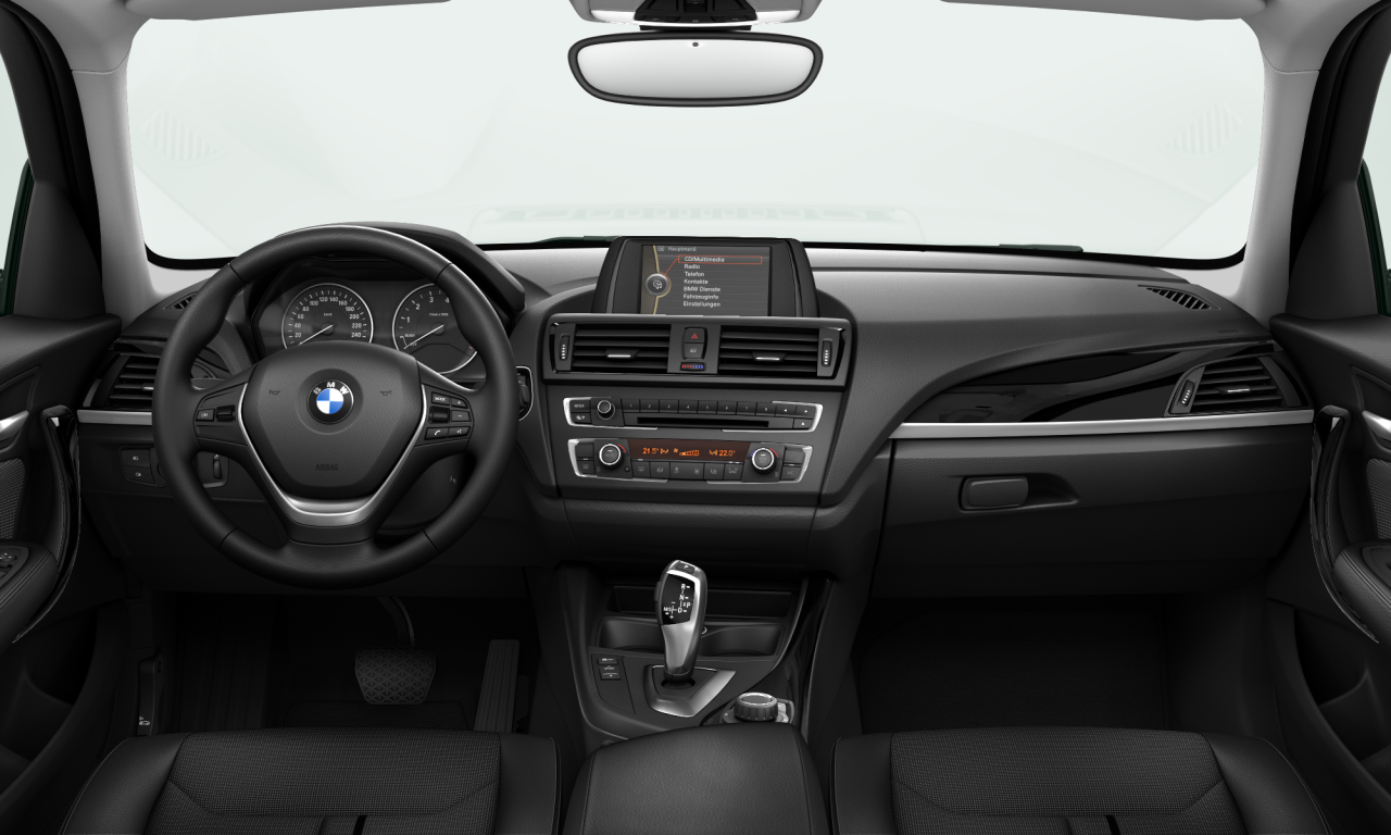 Interior of BMW 116i (F20), VIN WBA1A1108DVV15940