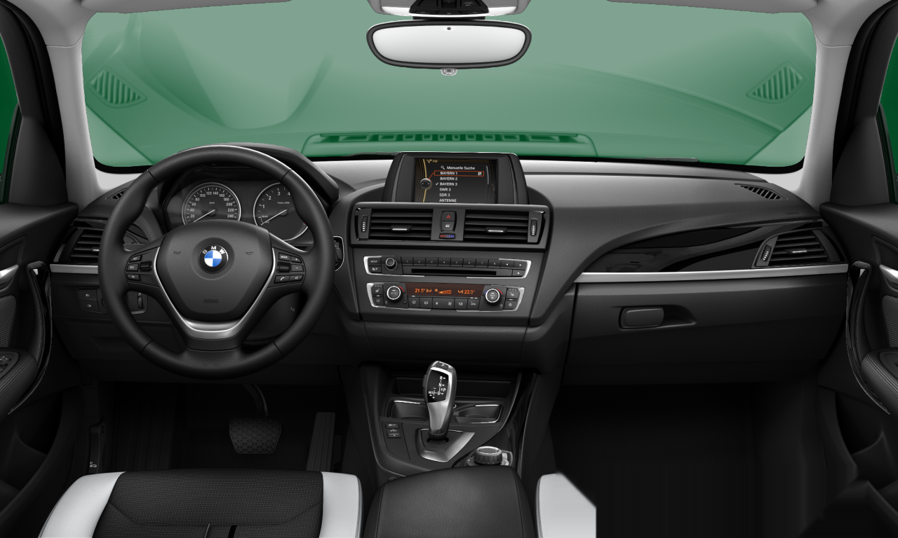 Interior of BMW 116i (F20), VIN WBA1A110X0E978821