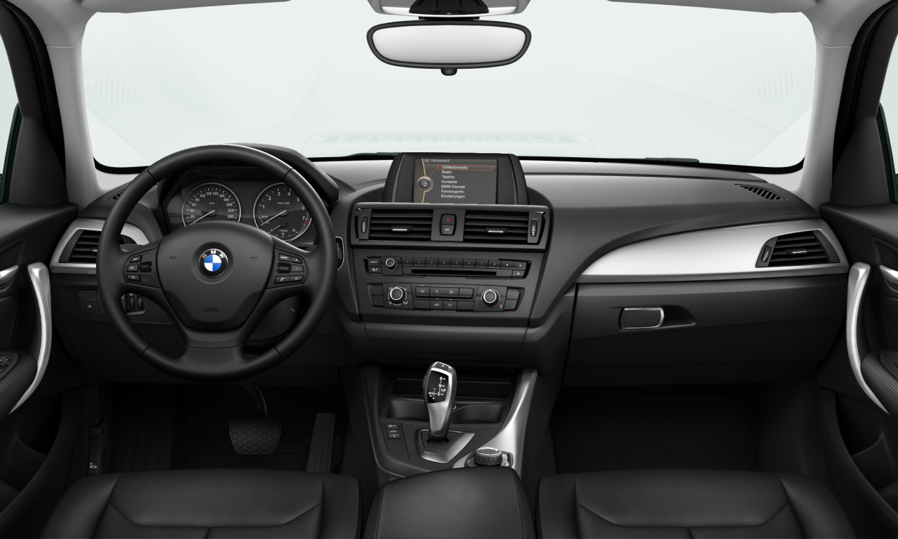 Interior of BMW 116i (F20), VIN WBA1A12000P575918
