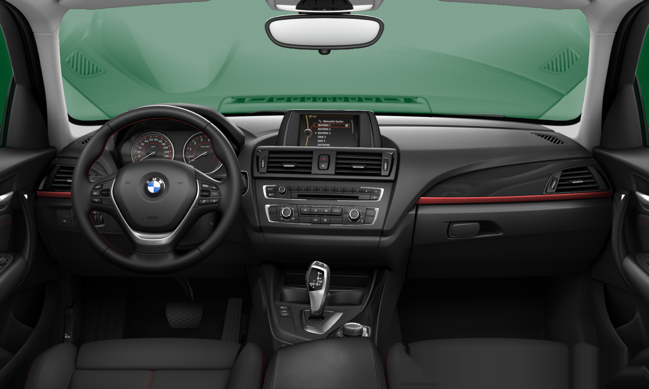 Interior of 2012 BMW 116i (F20), VIN WBA1A12030J200009