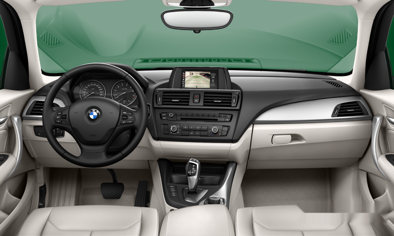 Interior of BMW 116i (F20), VIN WBA1A12070J205679
