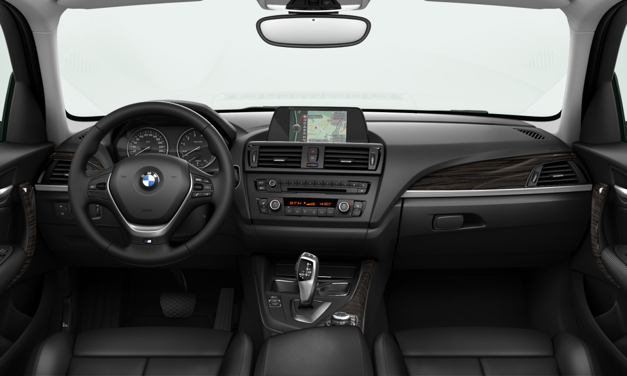 Interior of 2013 BMW 118i (F20), VIN WBA1A31090J675824