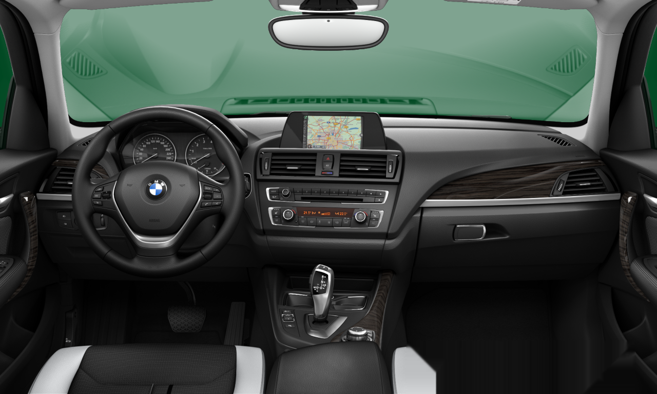 Interior of BMW 118i (F20), VIN WBA1A310X0P616407