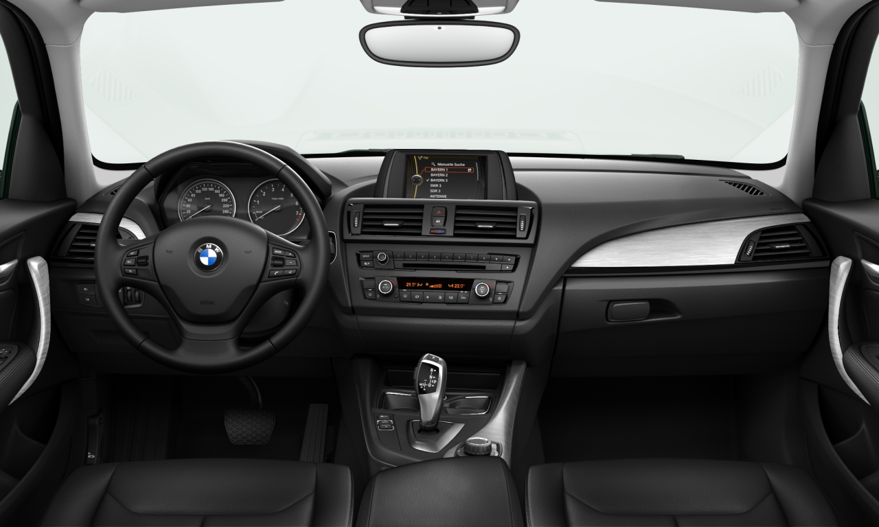 Interior of BMW 118i (F20), VIN WBA1A32000E639348