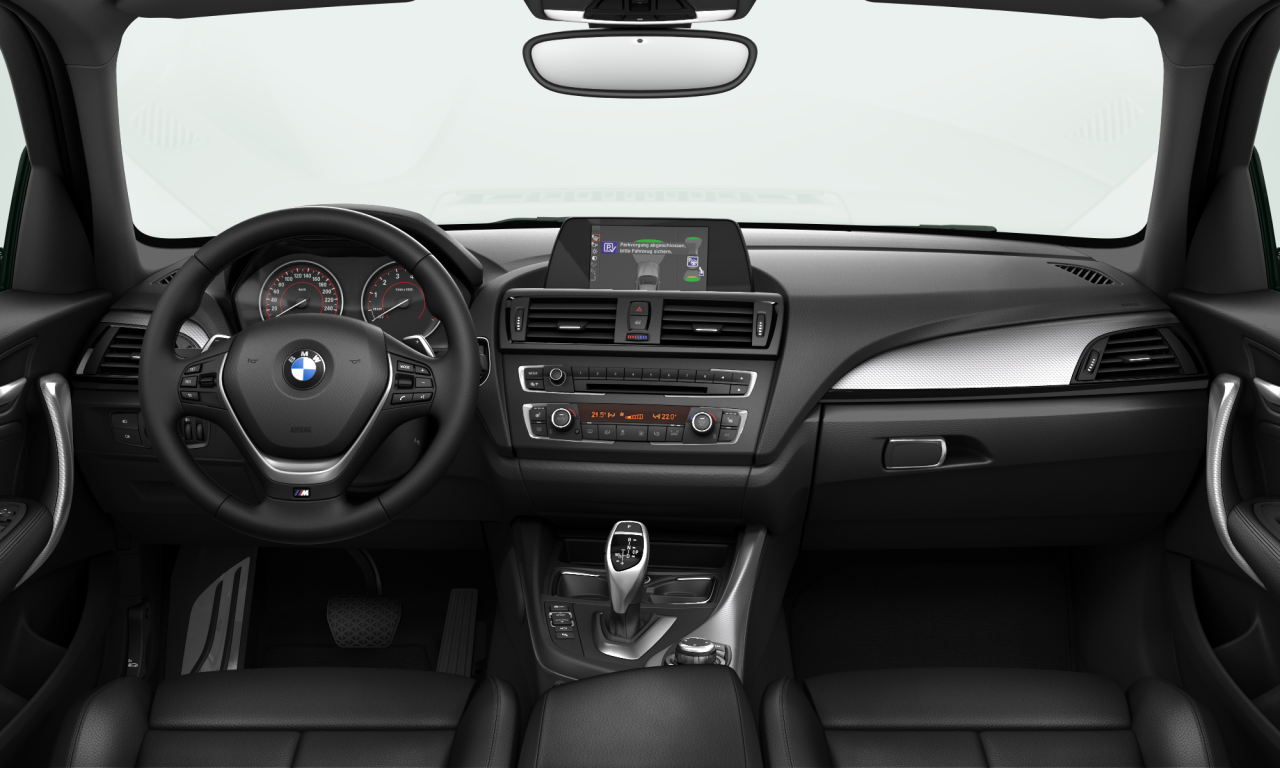 Interior of BMW 125i (F20), VIN WBA1A52050J684501