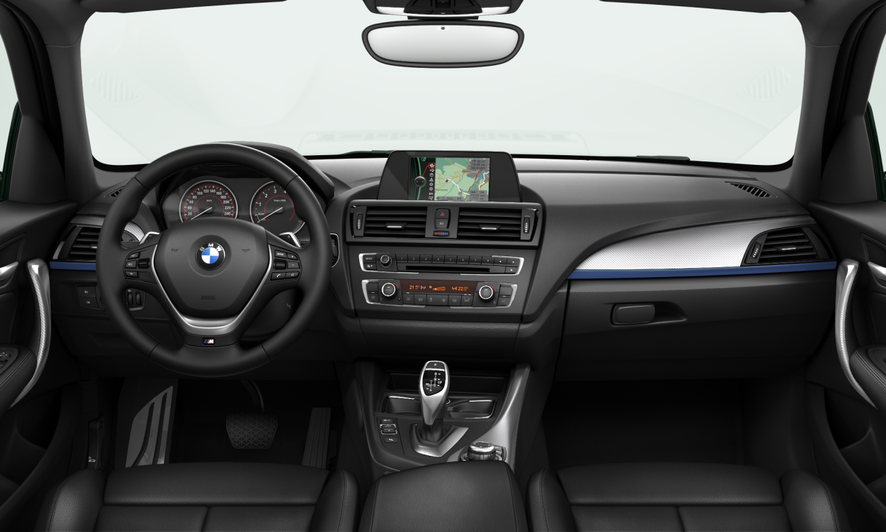 Interior of BMW 125i (F20), VIN WBA1A52090J684016