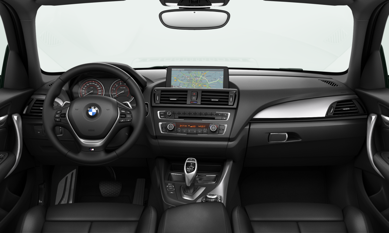 Interior of 2013 BMW M135i (F20), VIN WBA1B72060J777276