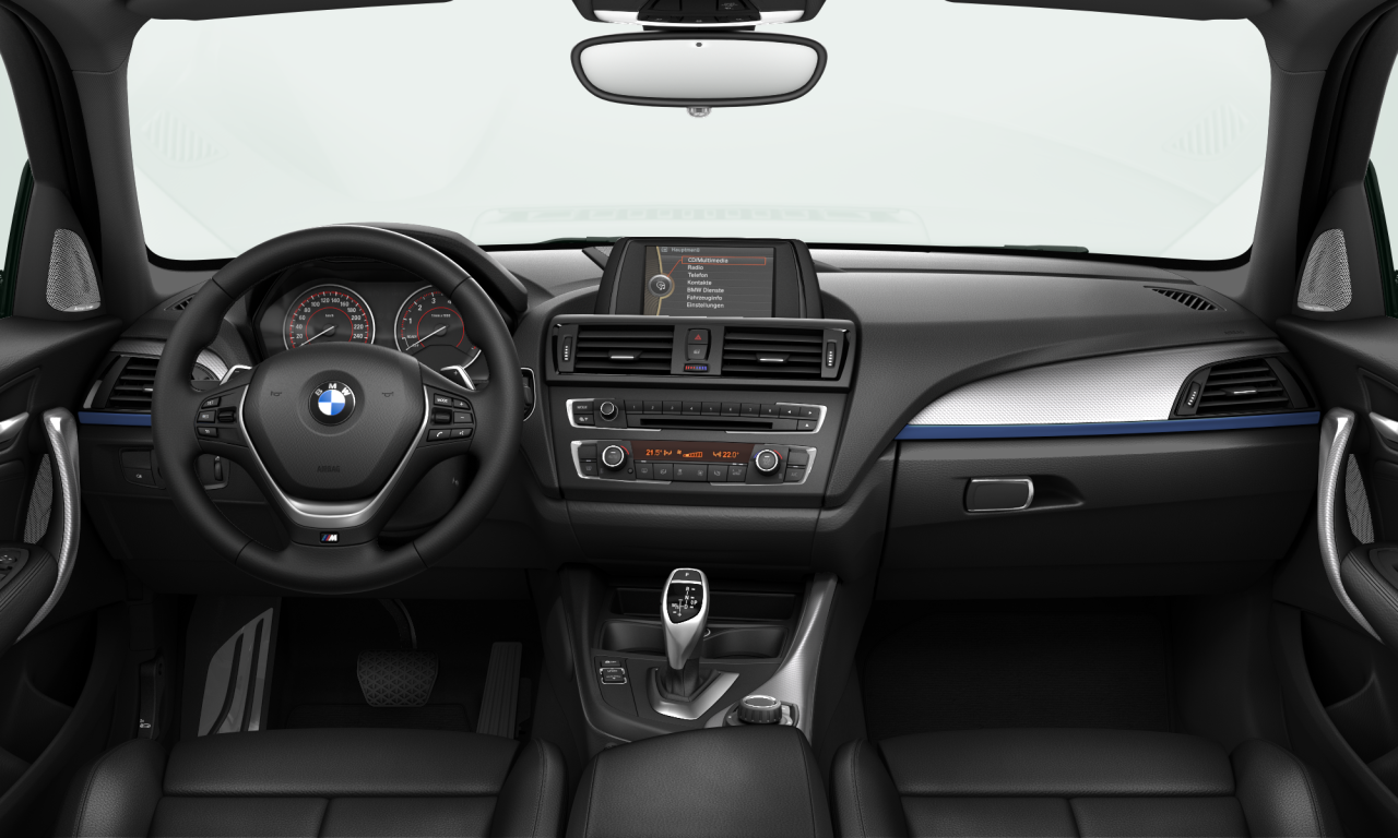 Interior of 2013 BMW M135i (F20), VIN WBA1B72060J777326