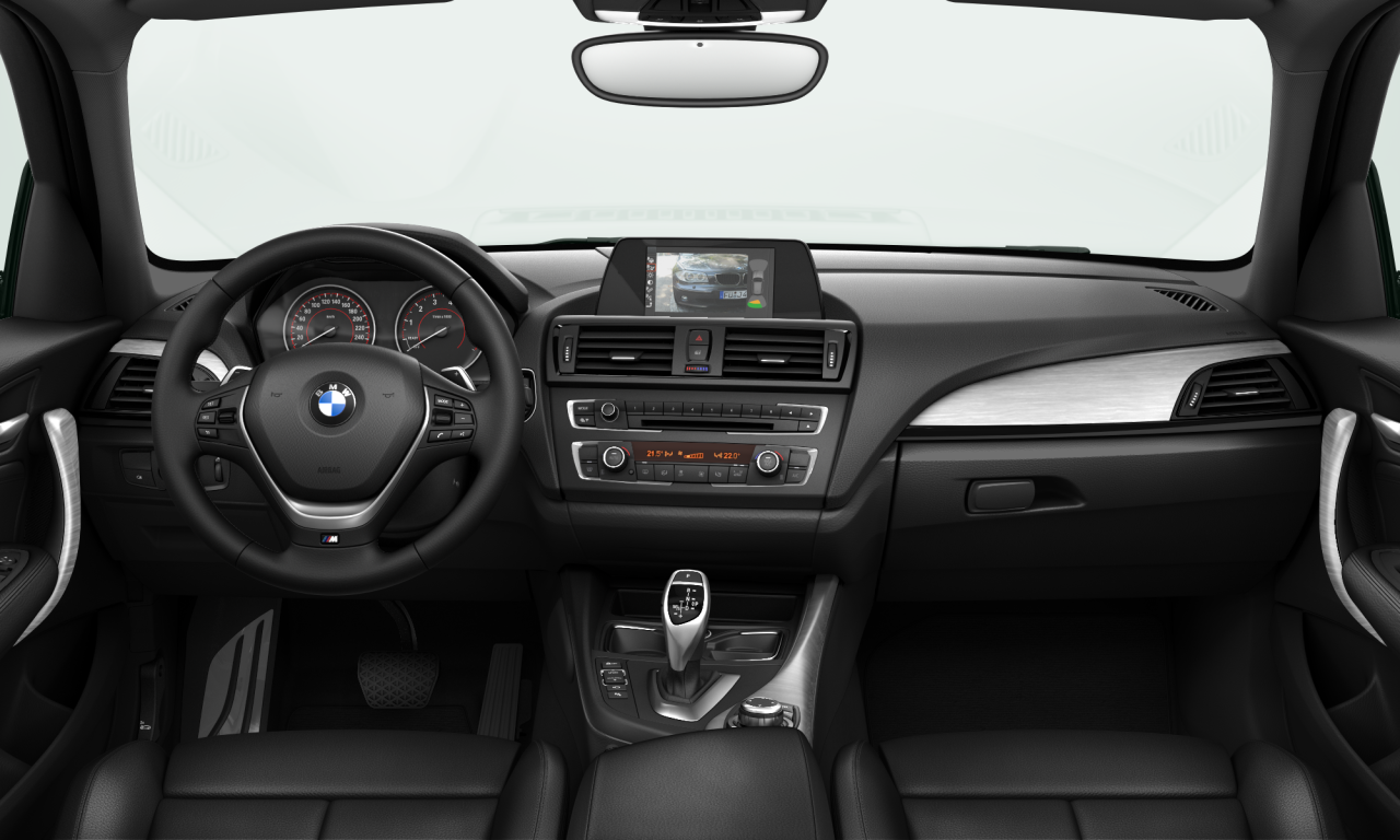 Interior of BMW M135i (F20), VIN WBA1B72080J776873