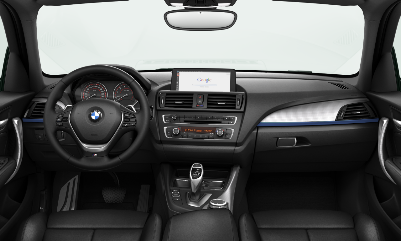 Interior of 2013 BMW M135i (F20), VIN WBA1B720X0J778768