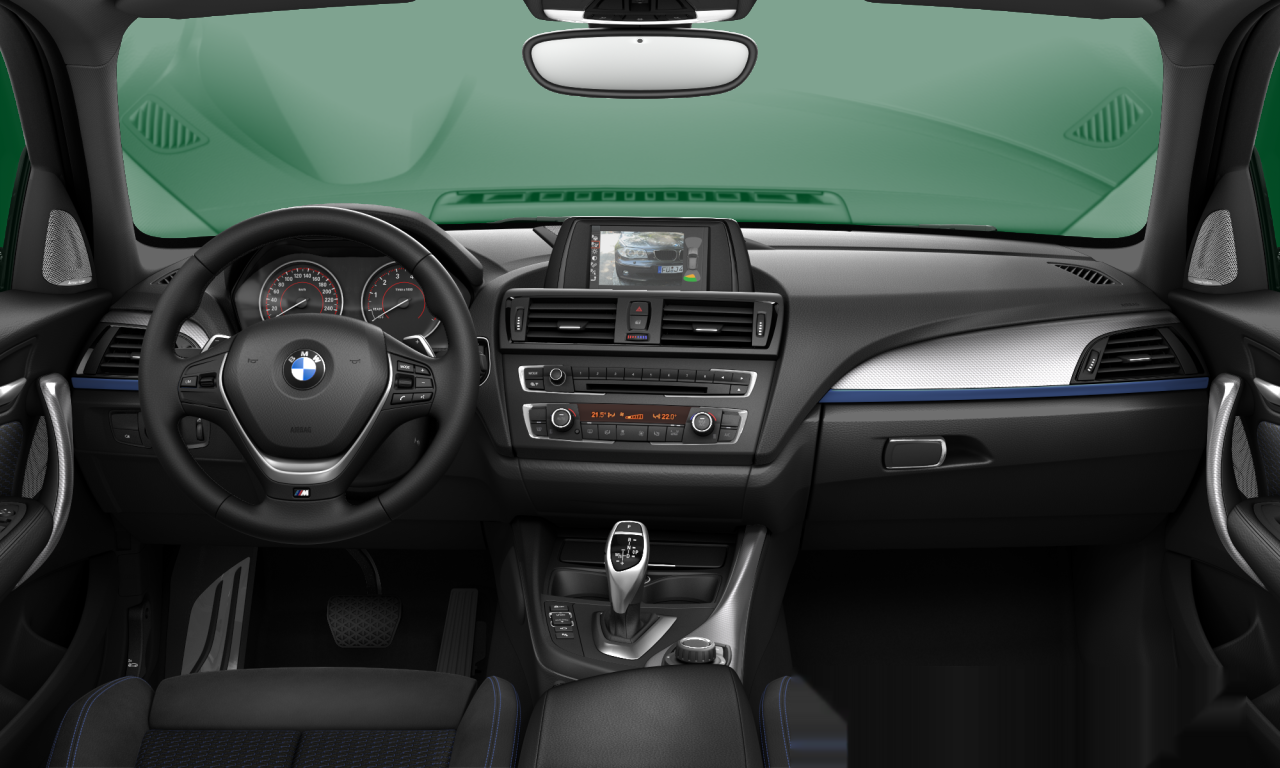 Interior of 2013 BMW M135i xDrive (F20), VIN WBA1B9104EJ889496