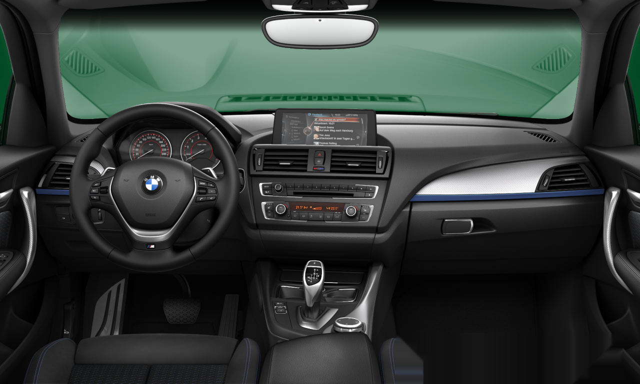 Interior of 2013 BMW M135i xDrive (F20), VIN WBA1B910X0J890807