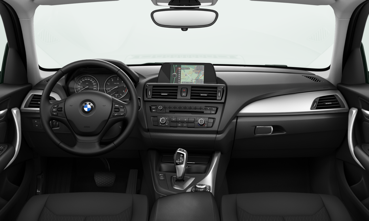 Interior of BMW 118d (F20), VIN WBA1C11000VV06640