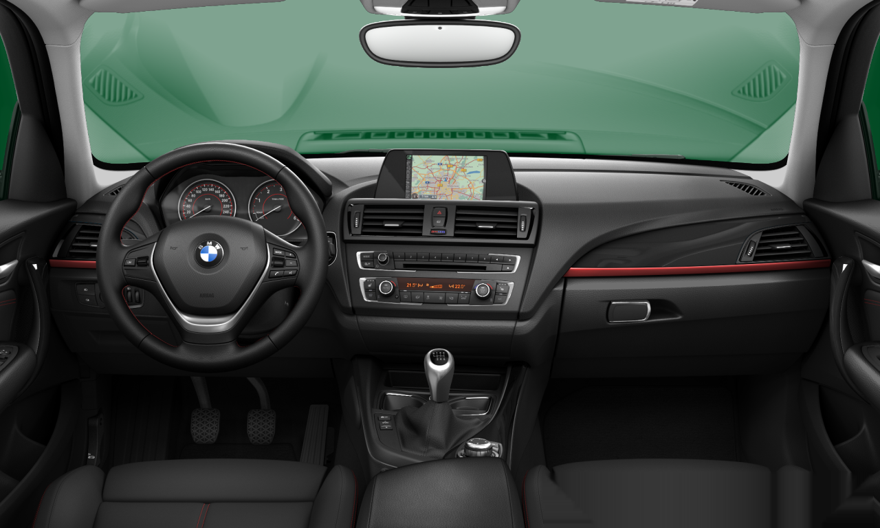 Interior of 2014 BMW 118d (F20), VIN WBA1C11020P529891