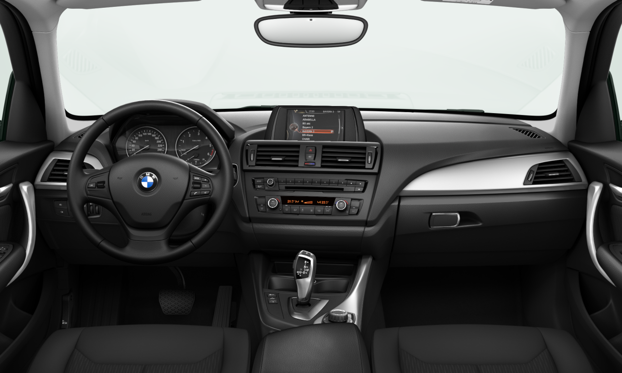 Interior of BMW 118d (F20), VIN WBA1C11030J839714