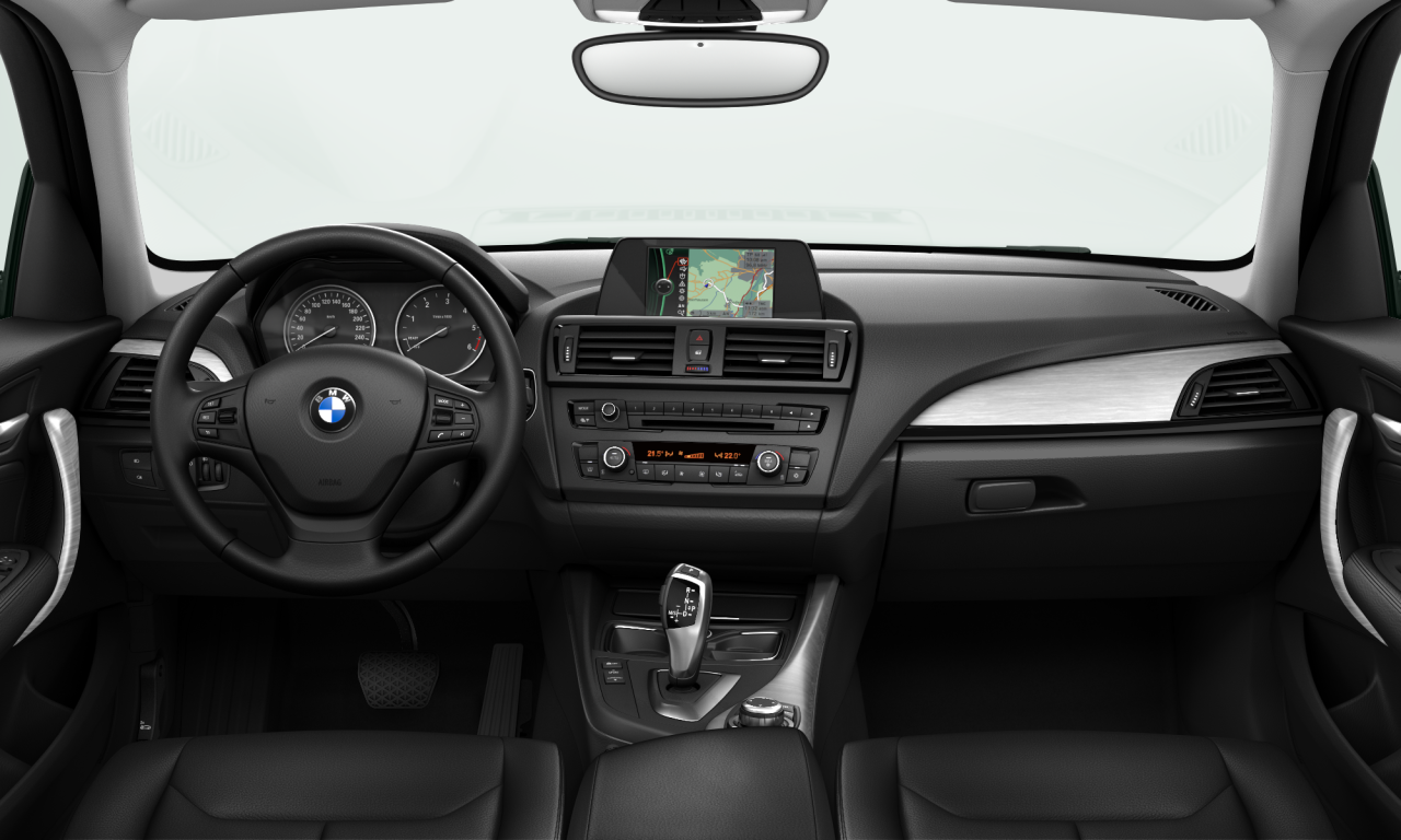 Interior of BMW 118d (F20), VIN WBA1C11050VV04138