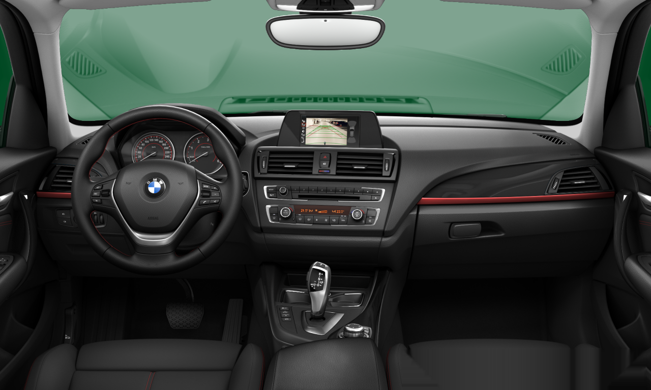 Interior of BMW 118d (F20), VIN WBA1C12080E641864