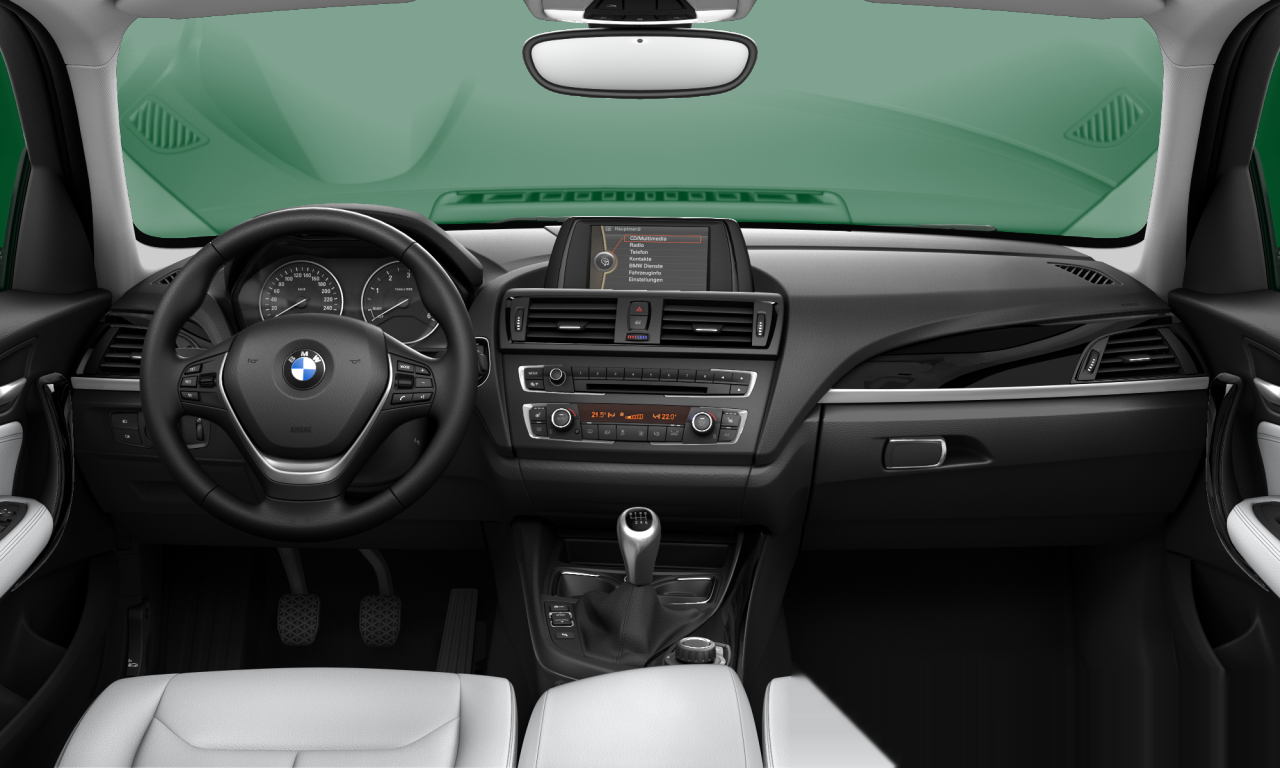 Interior of 2014 BMW 120d (F20), VIN WBA1C31040E959011