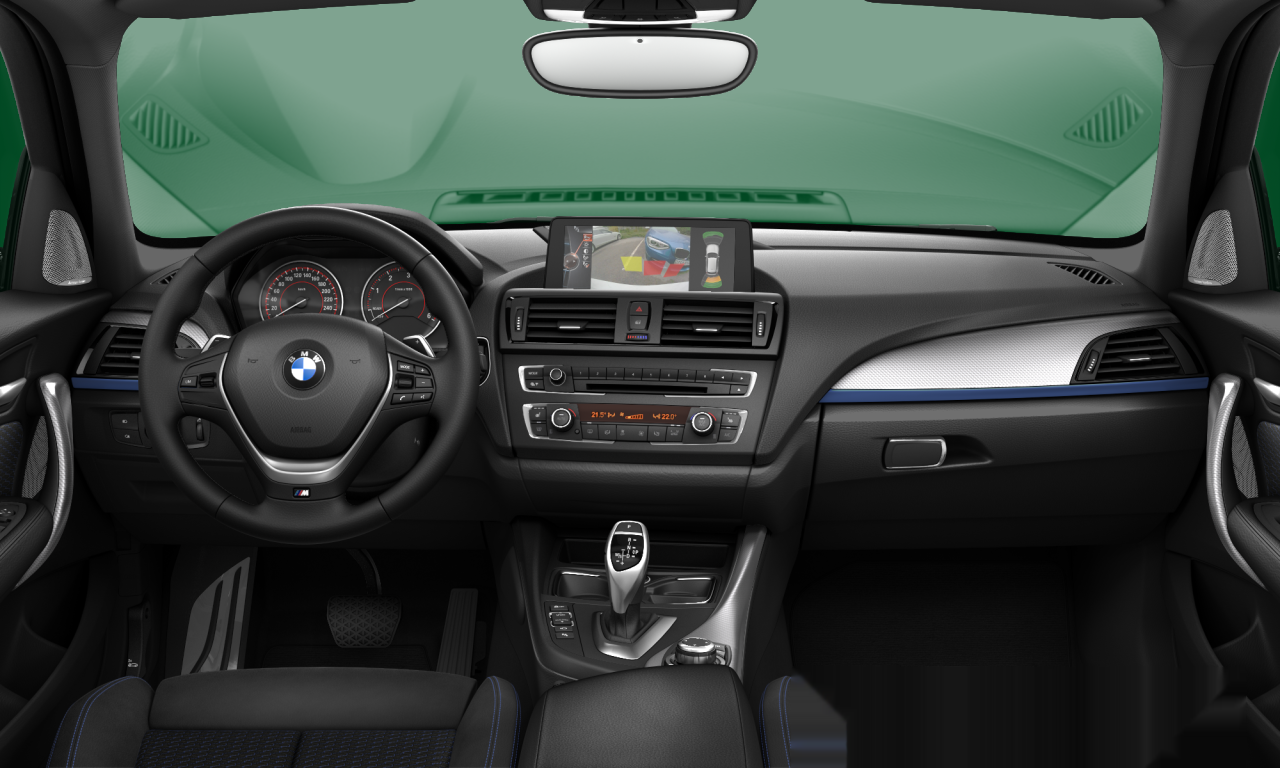 Interior of BMW 120d (F20), VIN WBA1C31040J532564