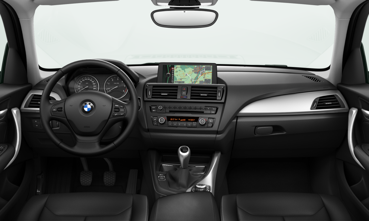 Interior of 2012 BMW 120d (F20), VIN WBA1C31060E955414