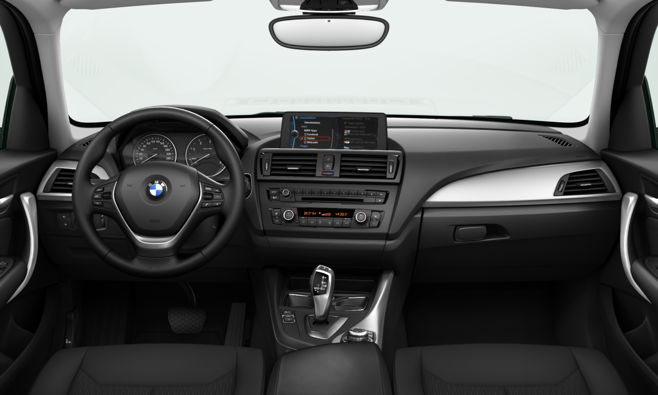 Interior of BMW 120d (F20), VIN WBA1C310X0J531614