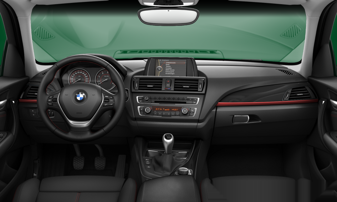Interior of BMW 116d (F20), VIN WBA1C71080J946857