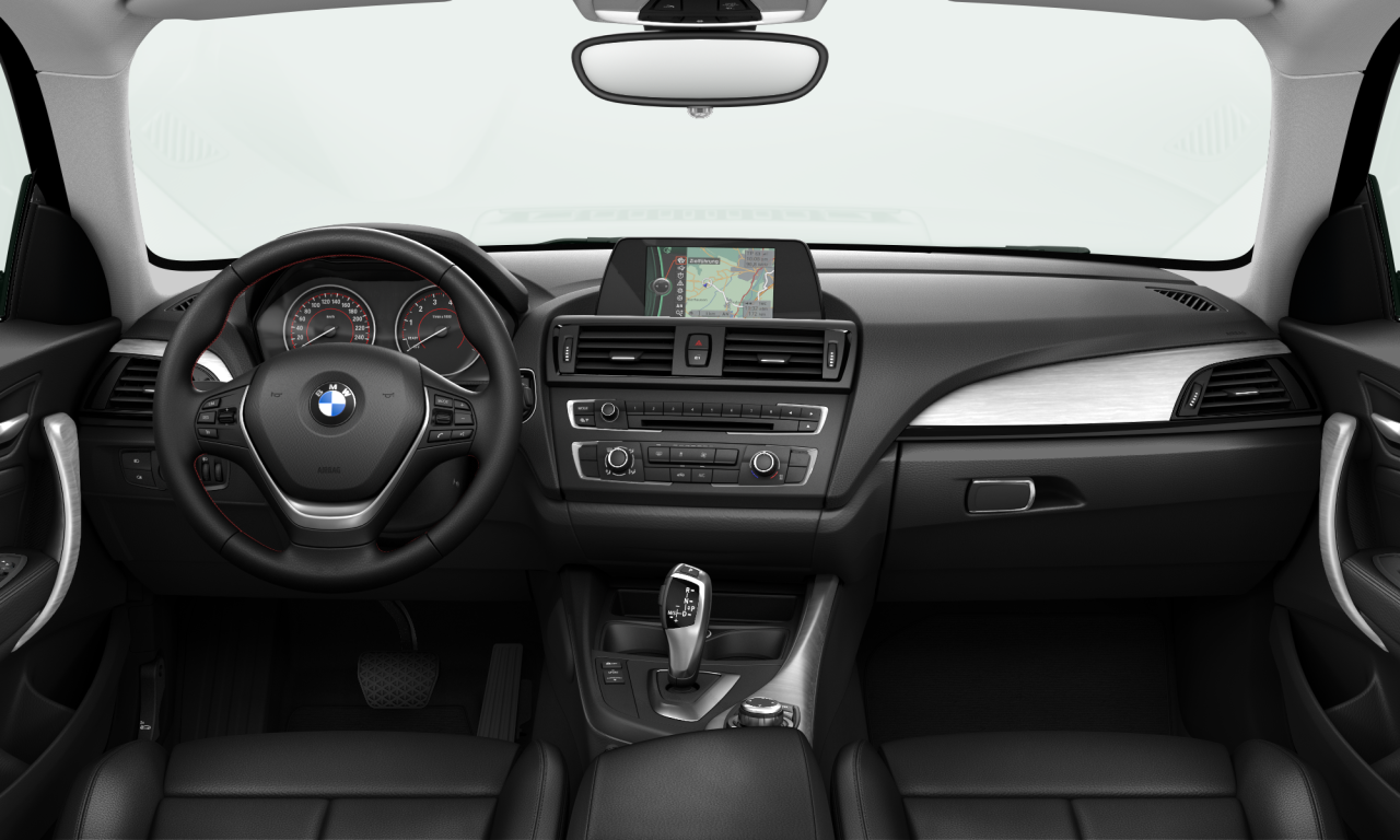 Interior of BMW 116i (F21), VIN WBA1D12090J991394