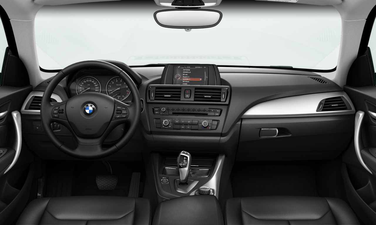 Interior of 2014 BMW 118i (F21), VIN WBA1D32040J487976