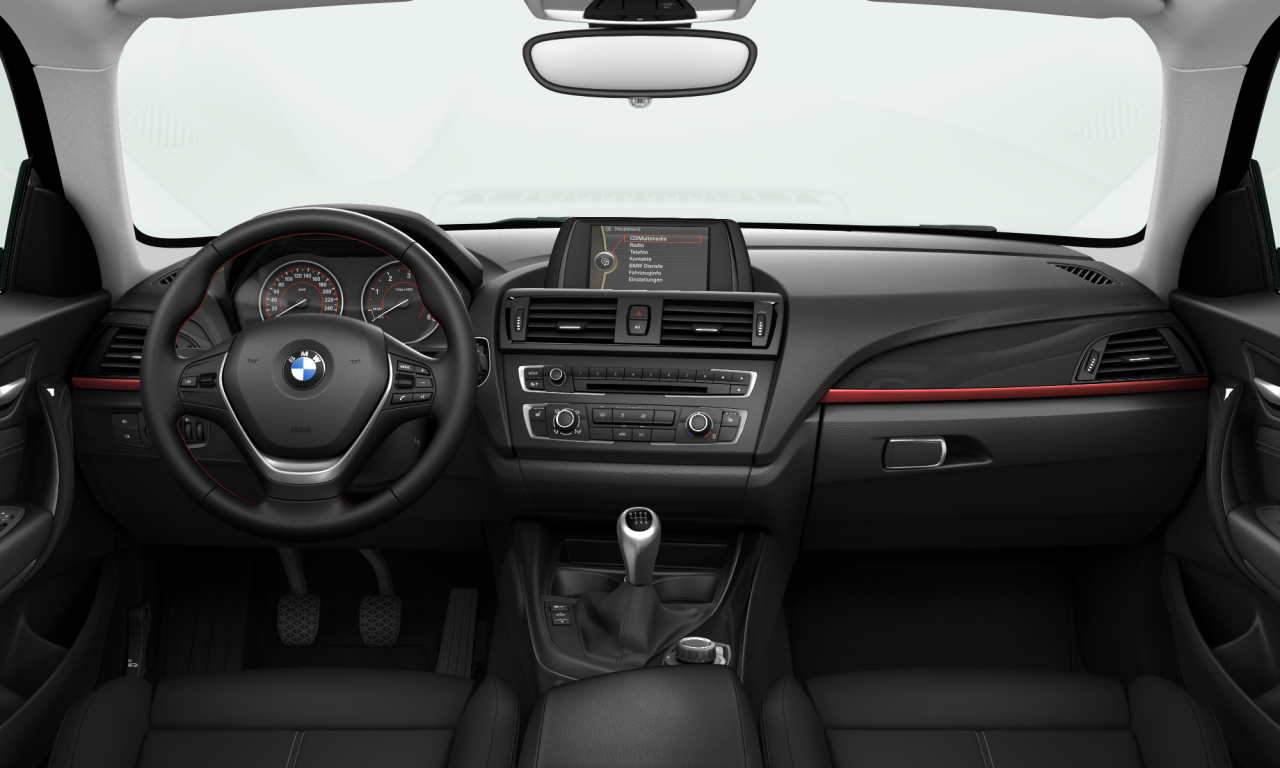 Interior of 2013 BMW 118d (F21), VIN WBA1E12040J793030
