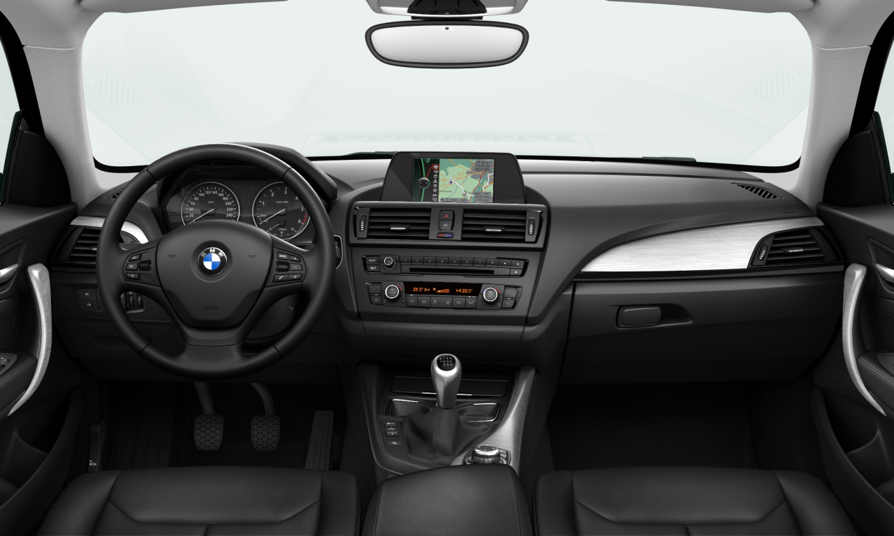 Interior of BMW 116d (F21), VIN WBA1N11030J800177