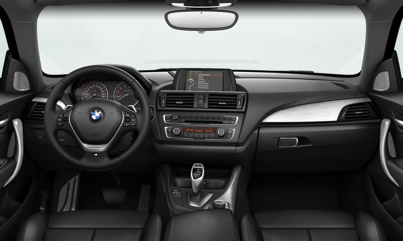 Interior of 2013 BMW M135i (F21), VIN WBA1N72010J974296