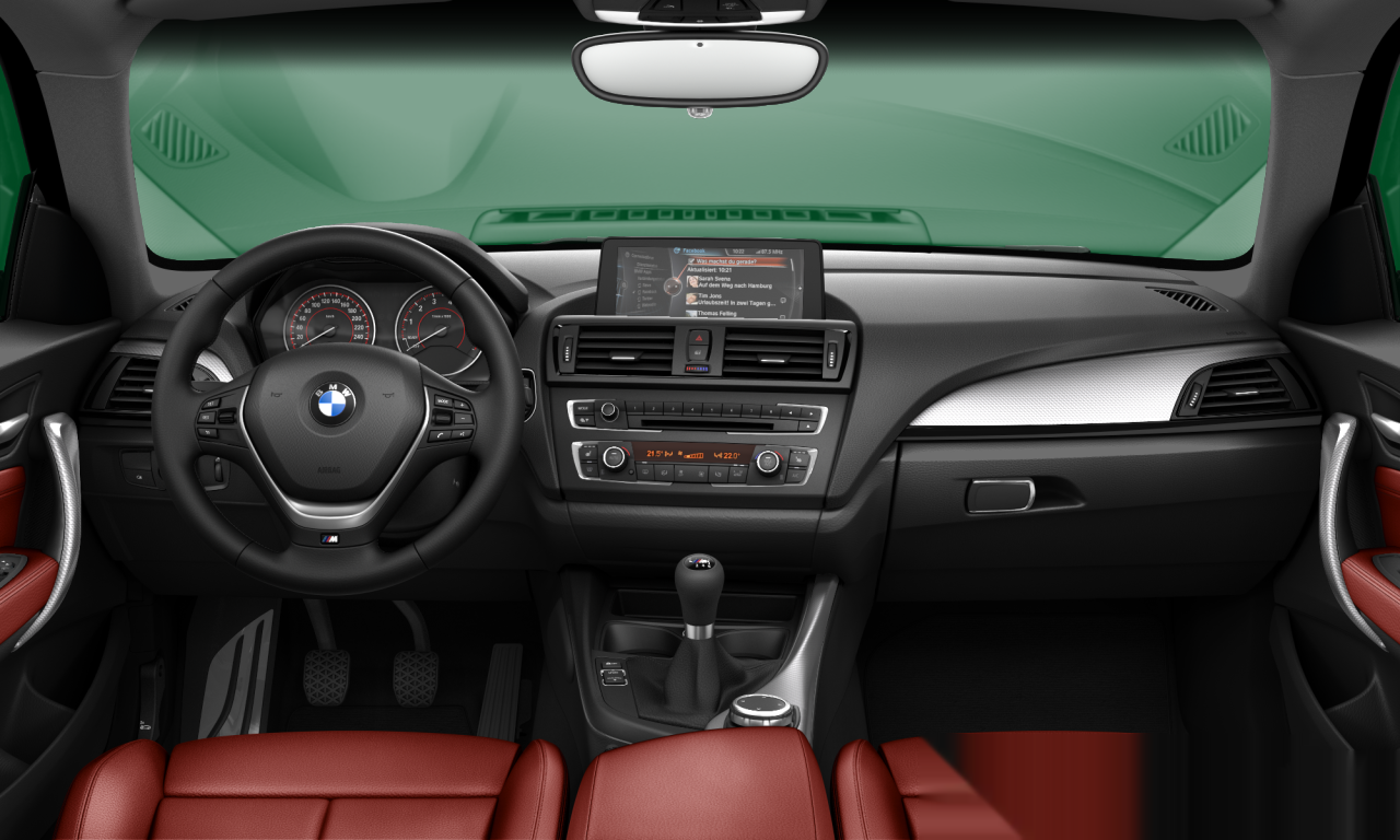Interior of 2013 BMW M135i (F21), VIN WBA1N72030J187706