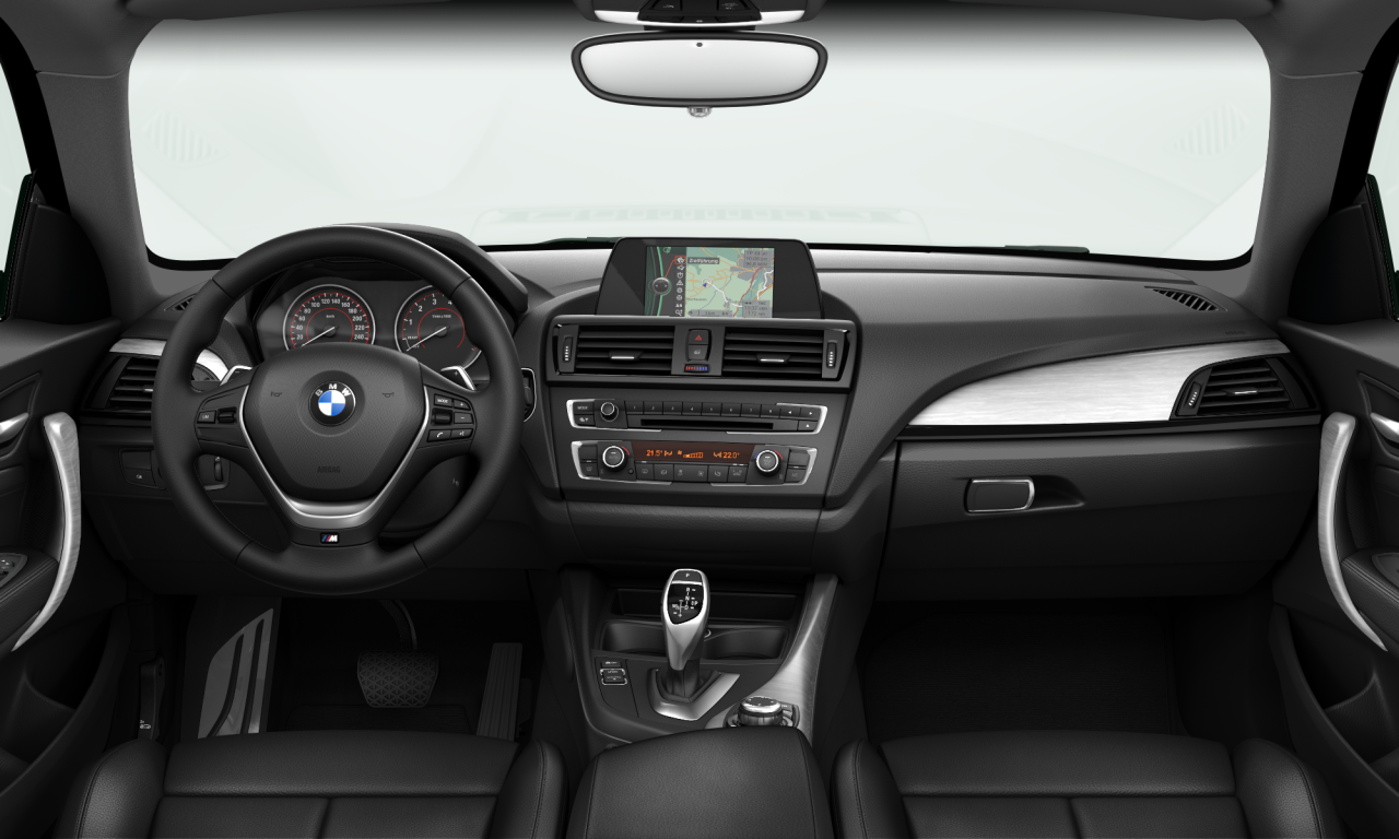Interior of BMW M135i (F21), VIN WBA1N72040J974227