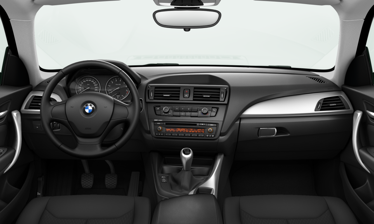 Interior of 2013 BMW 114i (F21), VIN WBA1P11040J715956
