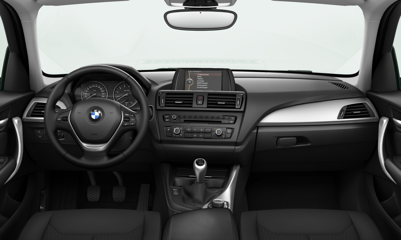 Interior of BMW 114i (F20), VIN WBA1R11030J633047