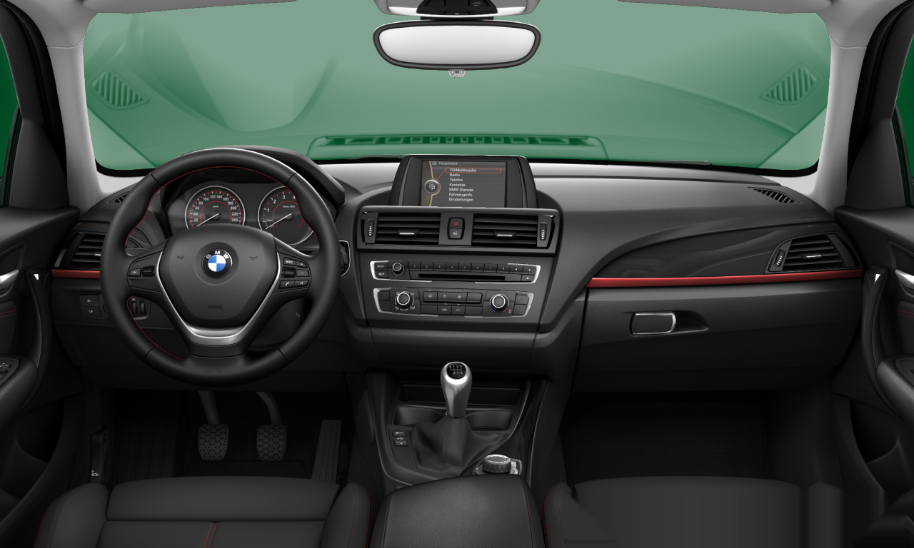 Interior of BMW 114i (F20), VIN WBA1R12070J177813