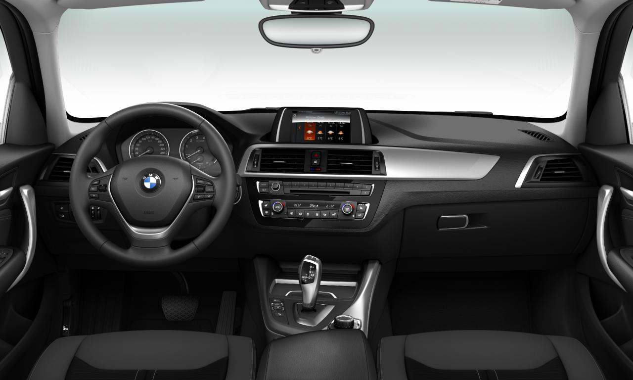 Interior of 2018 BMW 118i (F20 (MUE)), VIN WBA1R5101J5K54906