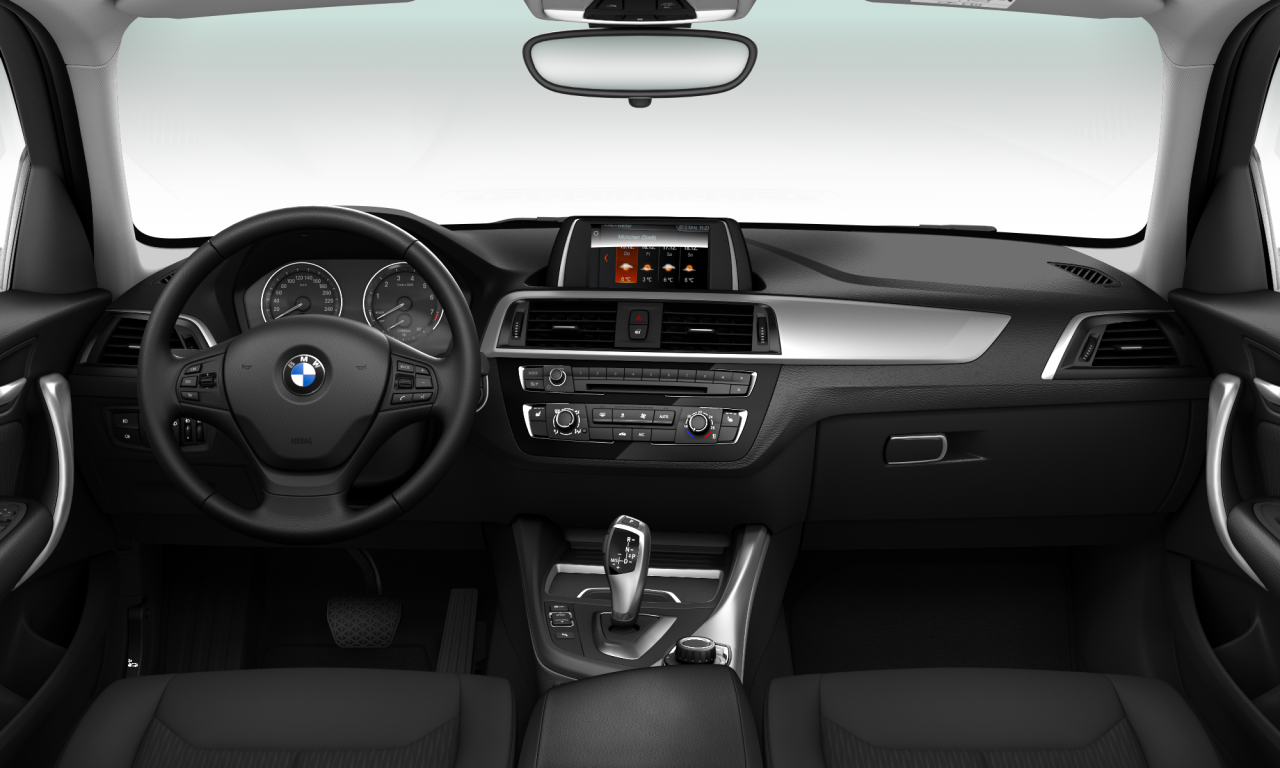 Interior of 2018 BMW 118i (F20 (MUE)), VIN WBA1R510707D06996